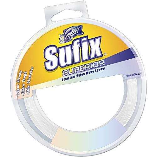 Sufix Sufix Superior Leader 110-Yards Leader Wheel Fishing Line (Clear, 40-Pound)
