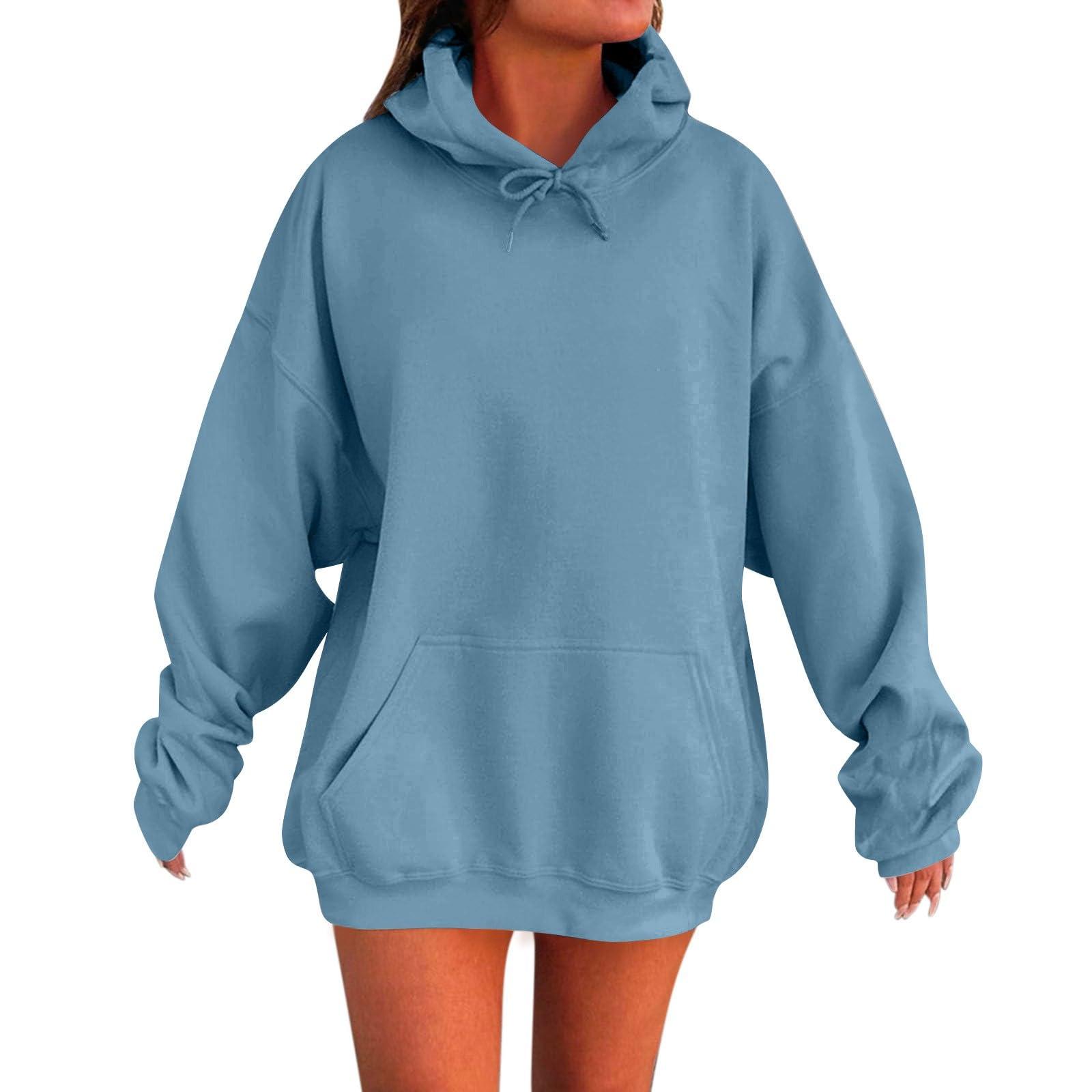 NineFit Basics Pink Palm Puff Hoodie - Oversized Women's Hoodie for Teen Girls