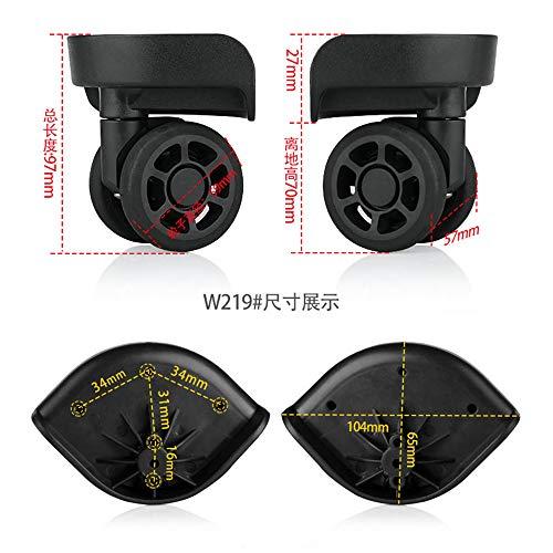 GH8 GH8 A Pair/Set (DL-W129#) Mute Connected Spinner Wheels for Replacement Luggage Wheels Wear Silent Draw bar Box DIY