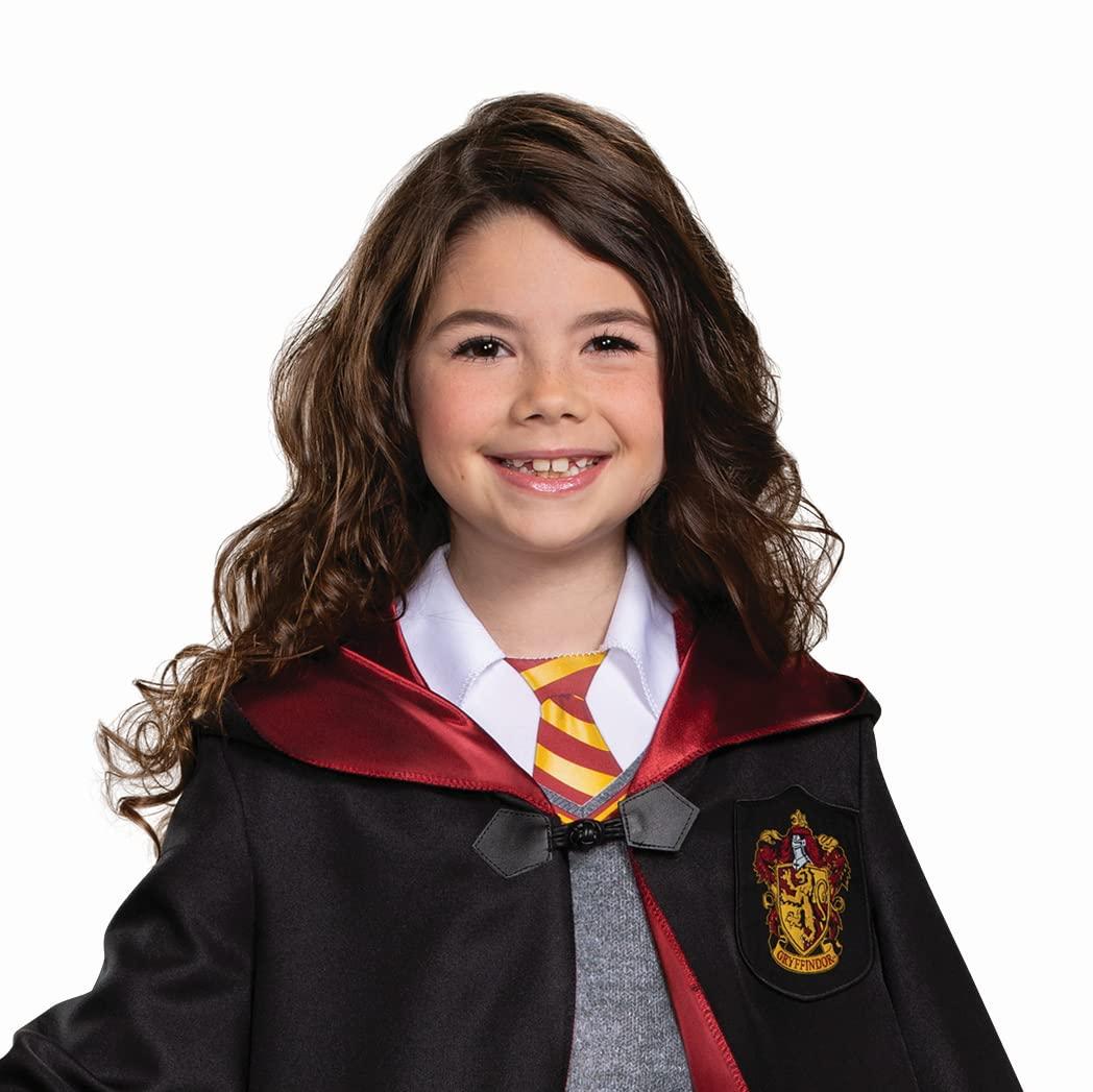 Disguise Harry Potter Hermione Granger Deluxe Girls Costume, Black & Red, Kids Size Large (10-12)
