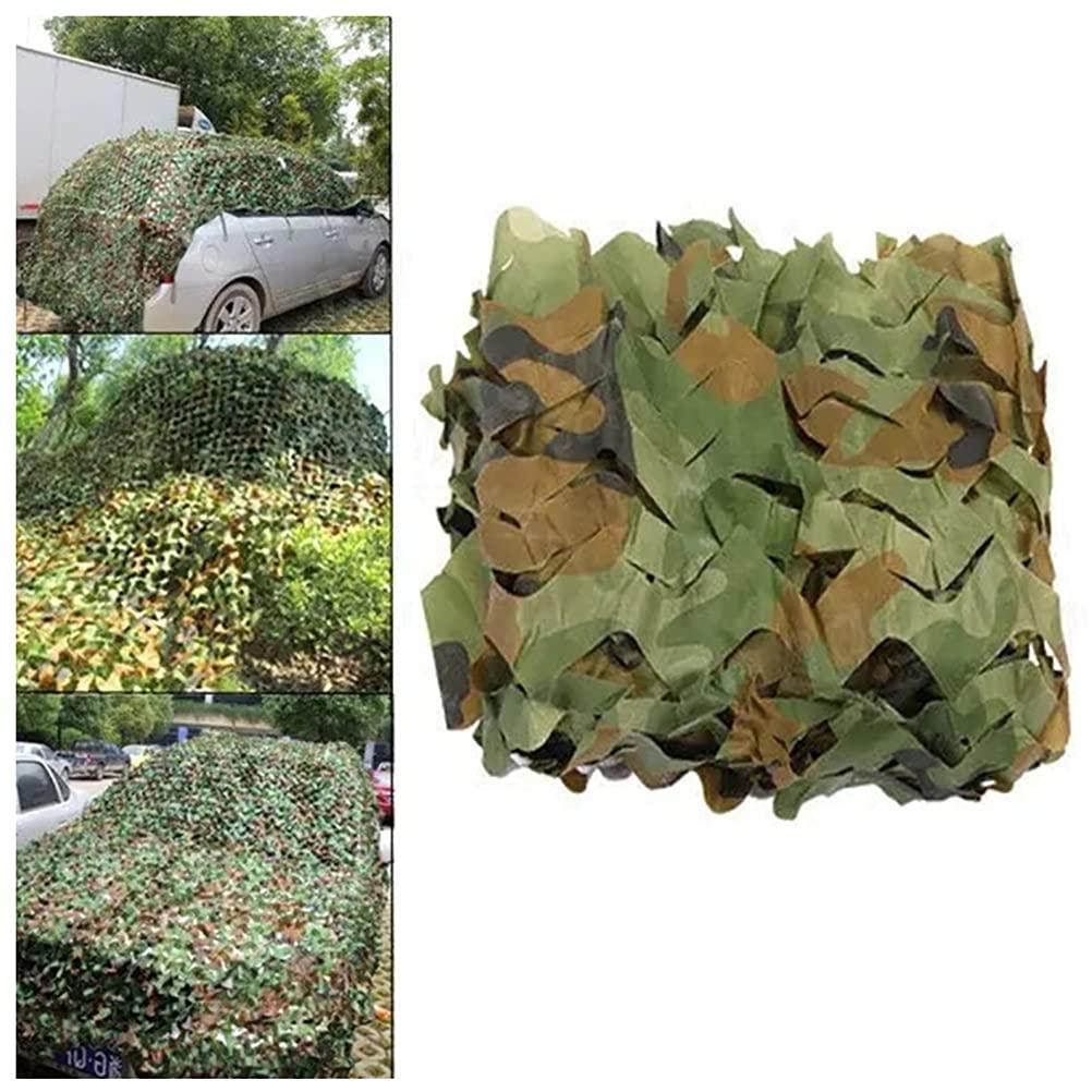 bandezid Camouflage Netting Camo Netting Army Camo Net for Hunting Military Theme Shooting Decoration Sunshade Camping and Building Shelters,Army Military Hunting Forest Camo Net-Camouflage net 2x8m(6.5x26ft)