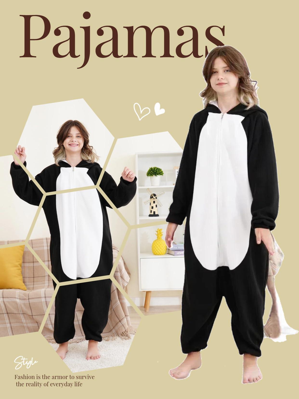 nmuauycu nmuauycu Unisex Kids Penguin Onesie PajamasPolar Fleece, Cosplay, Animal Onesie Halloween Costume, and Homewear