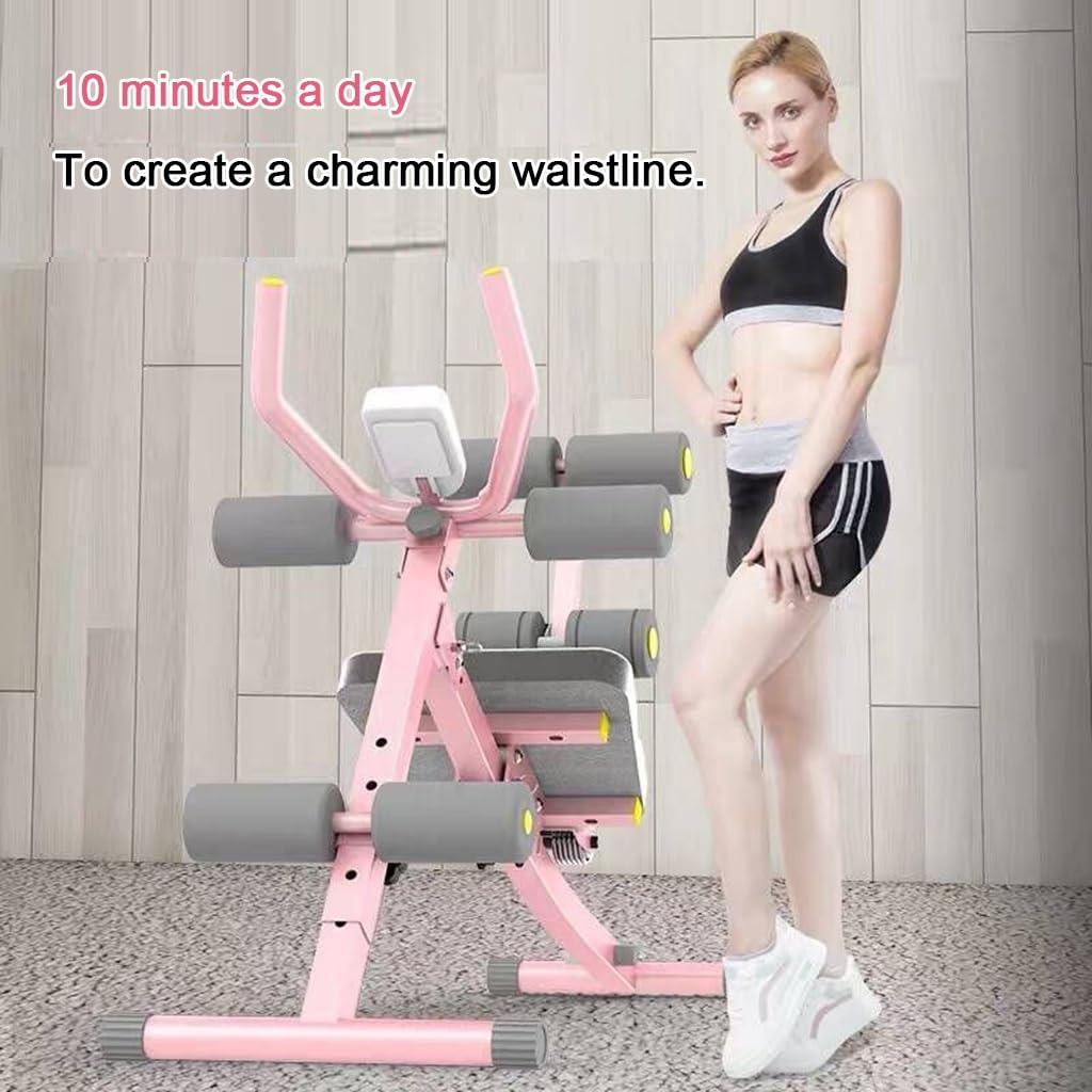 RIEJIN RIEJIN Ab Machine, Foldable Abs Workout Equipment,Whole Body Workout Waist Trainer, Adjustable Abdominal, with LCD Display for Home Gym
