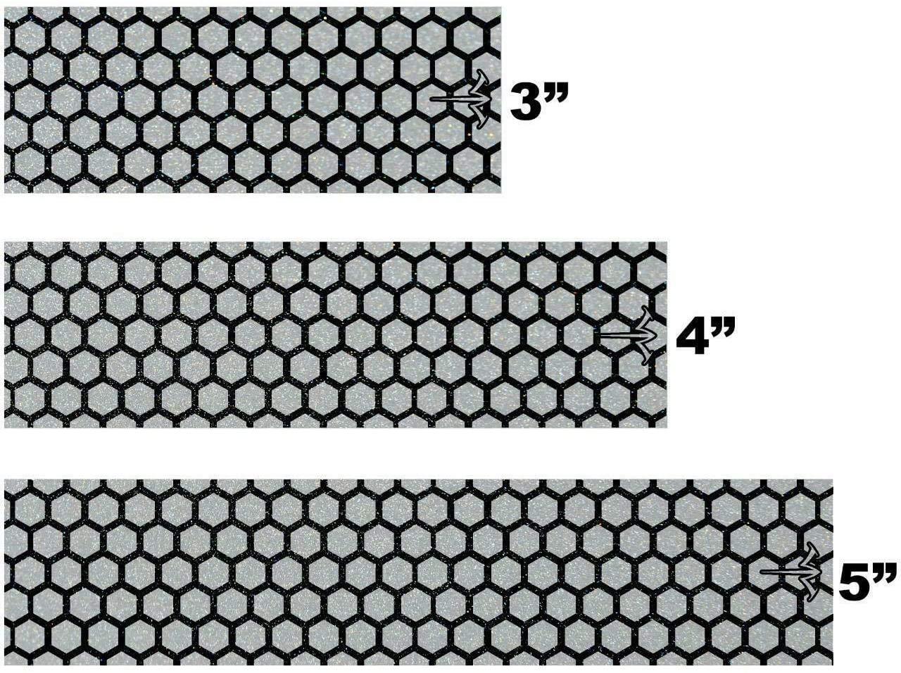 White Water Archery White Water Archery Black Reflective Open Honeycomb Arrow Wraps 15 Pc Pack Choose Length Width (4, 1.4)