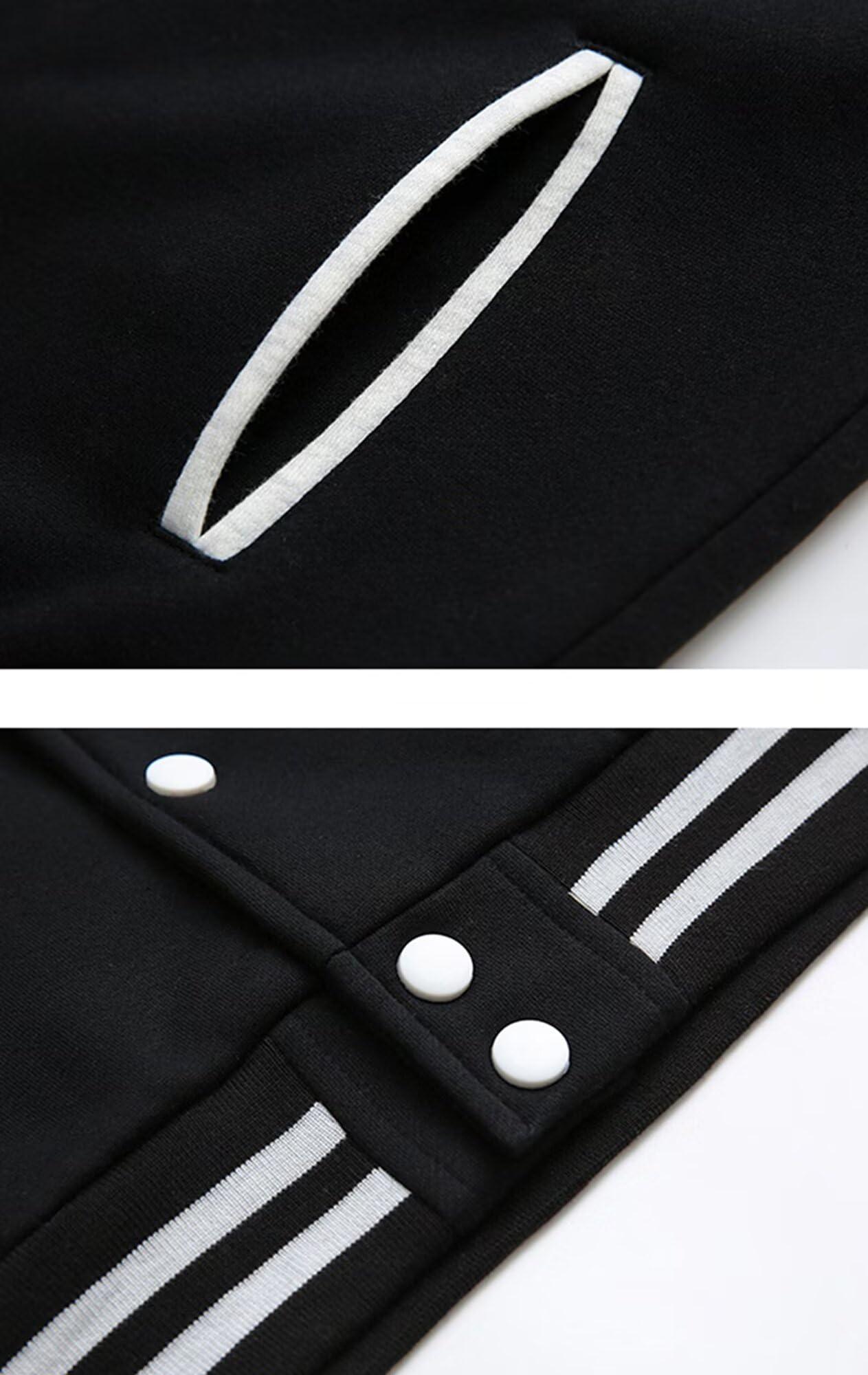 babyhealthy Men's Bomber Jacket Varsity Baseball Jackets Windbreaker Lightweight Slim Fit Button Down Letterman Jacket Green