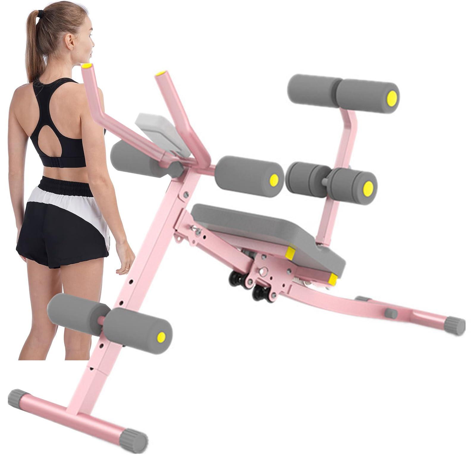 RIEJIN RIEJIN Ab Machine, Foldable Abs Workout Equipment,Whole Body Workout Waist Trainer, Adjustable Abdominal, with LCD Display for Home Gym