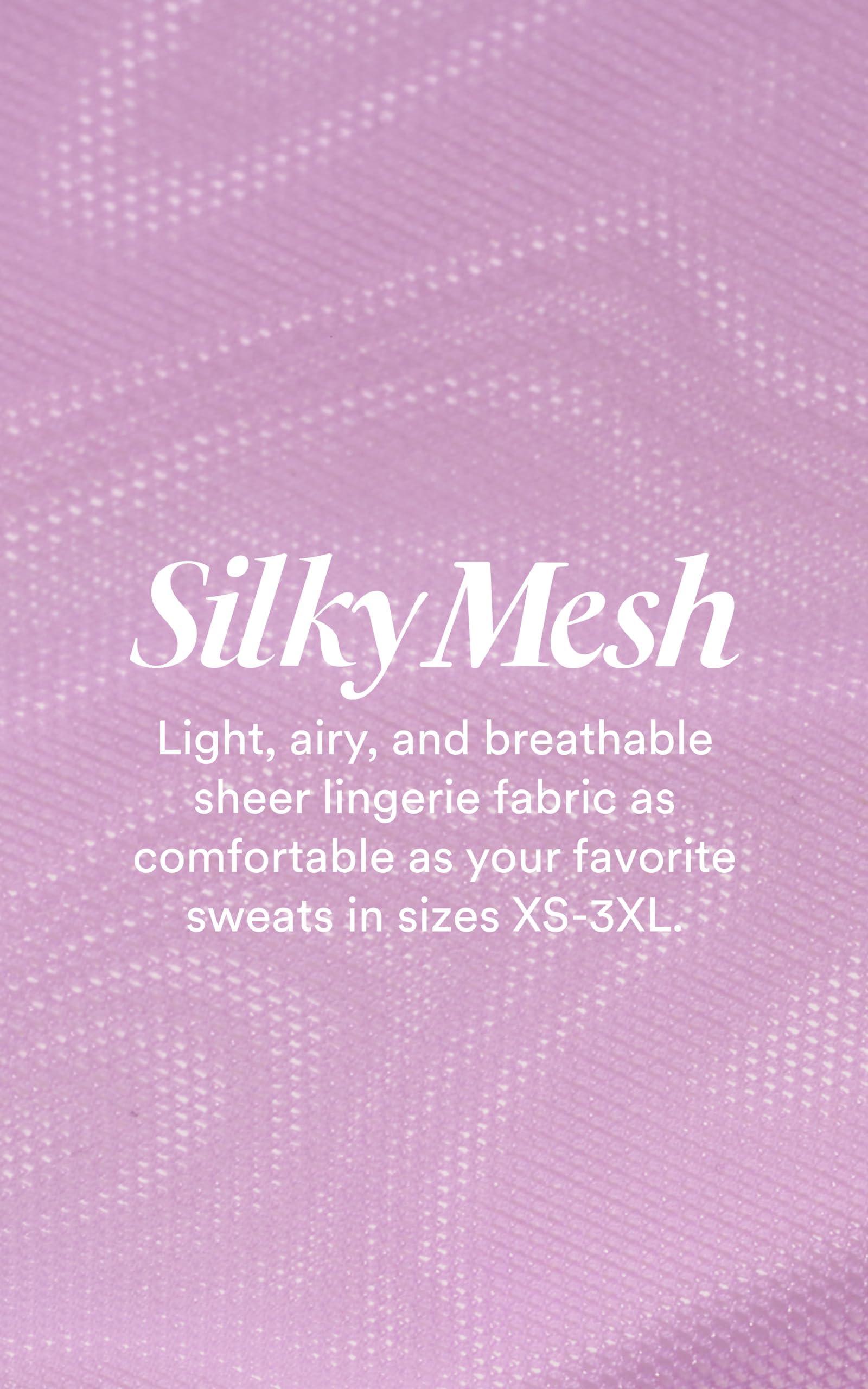 Parade Parade Women's Silky Mesh Triangle Bralette: Available in Multi Packs, Taffy Pink, Windsor Wine