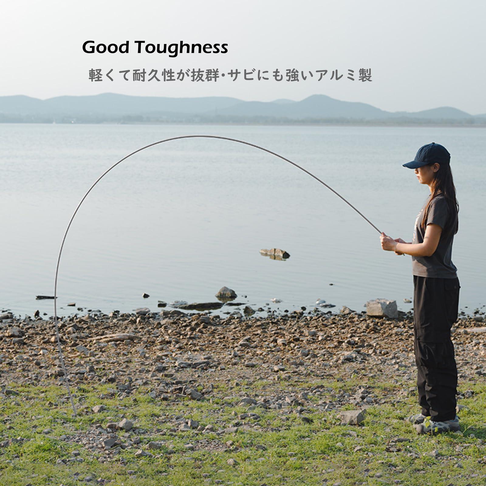 TRIWONDER TRIWONDER Tent Pole Replacement Aluminum Camping Rod Accessories Multifunction Tent Poles, 2 Poles (14.14 ft)