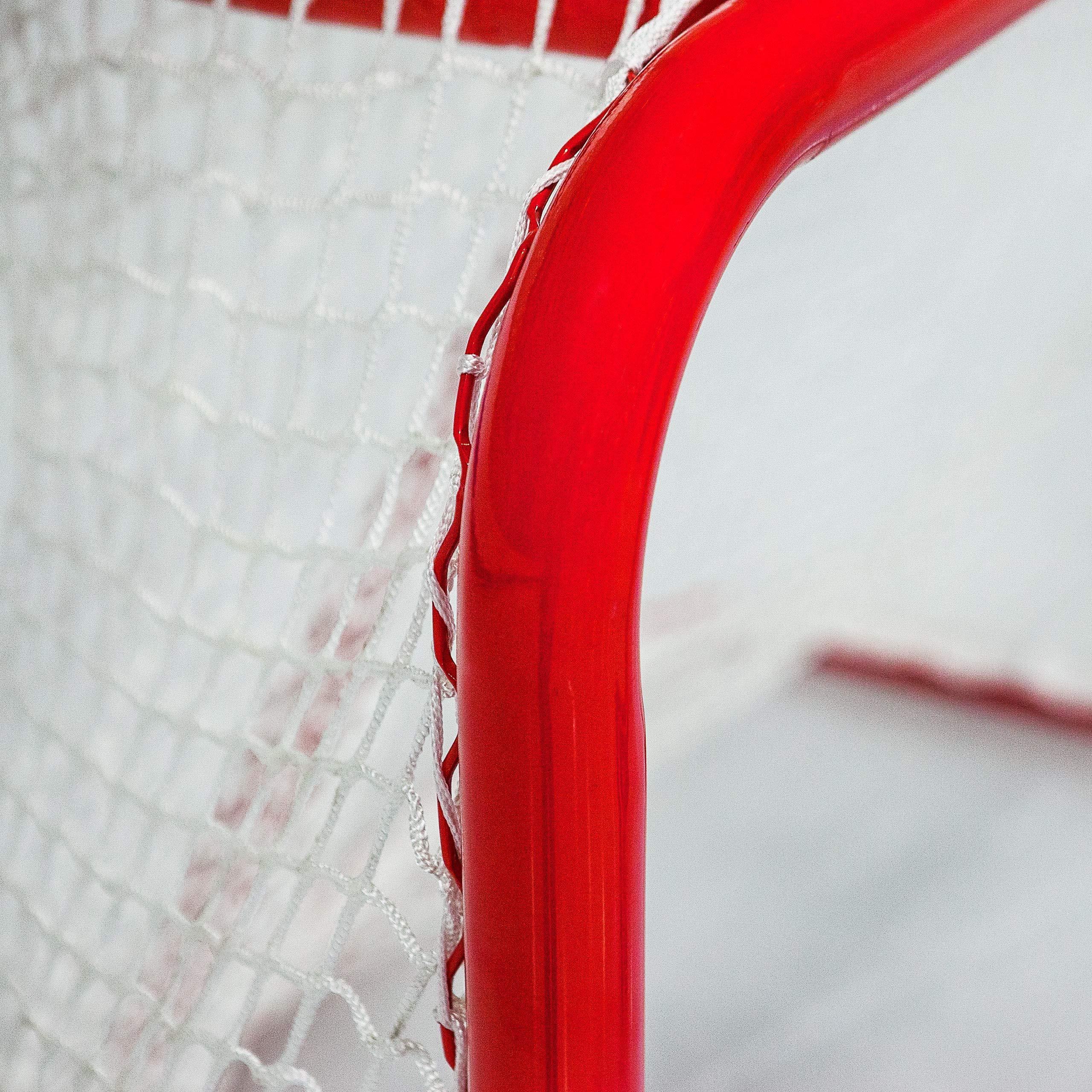 FORZA FORZA Professional Hockey Goal & Net | Official Size Ice Hockey Goal with 5mm Net and 2in Galvanized Steel Frame | Regulation Hockey Goal | Professional Hockey Goals