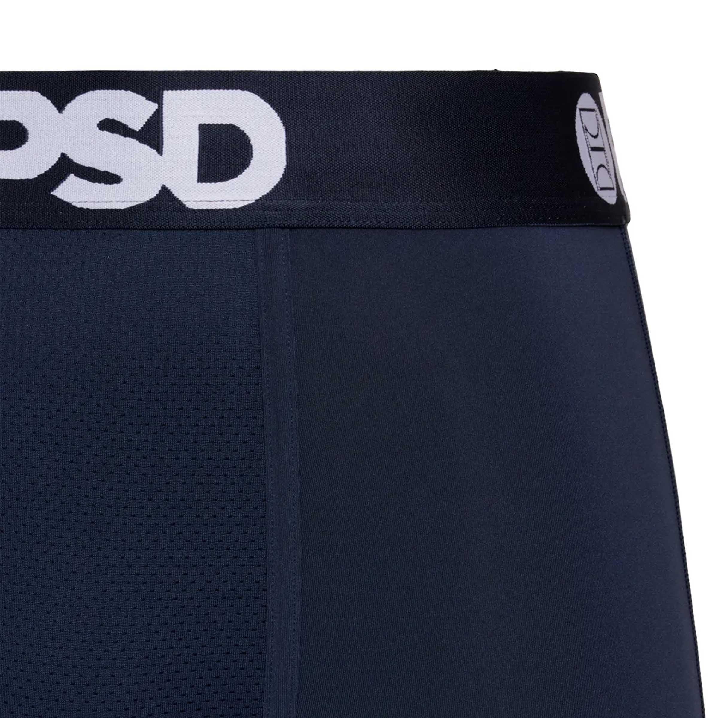 PSD PSD Mens Boxer Briefs - Navy Solid, 7 Inch Inseam, Moisture-Wicking, 4-Way Stretch, Boxer Briefs for Men Pack