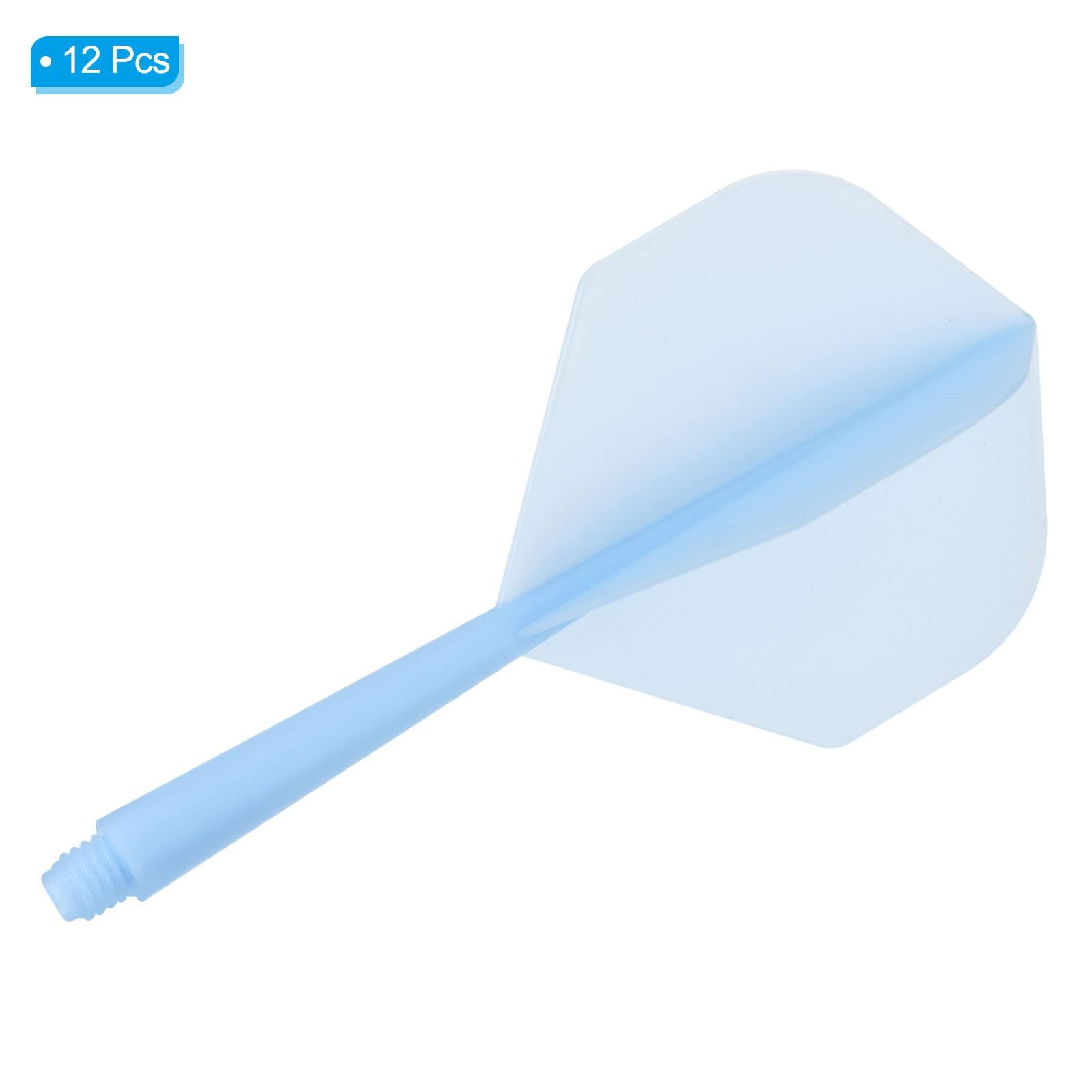 PATIKIL PATIKIL Integrated Dart Shaft & Flights, 12 Pack Lightweight Dart Flight Set, Blue