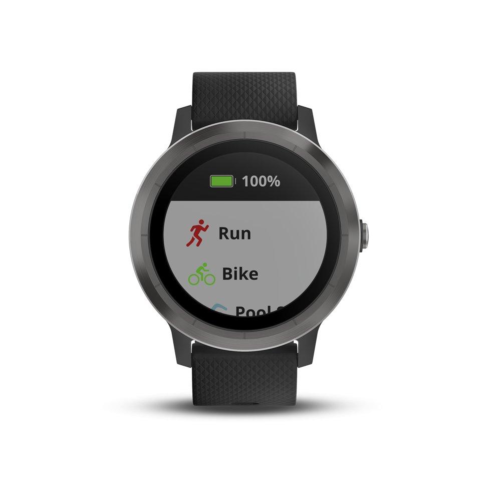 Garmin Garmin vívoactive 3 GPS Smartwatch - Black & Gunmetal (Renewed)