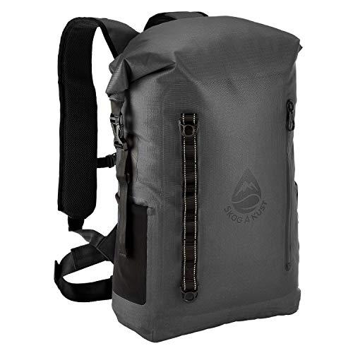 Skog  Kust Skog Kust BackSk Pro Waterproof Floating Backpacks with Exterior Airtight Zippered Pocket | Grey, 25 Liter
