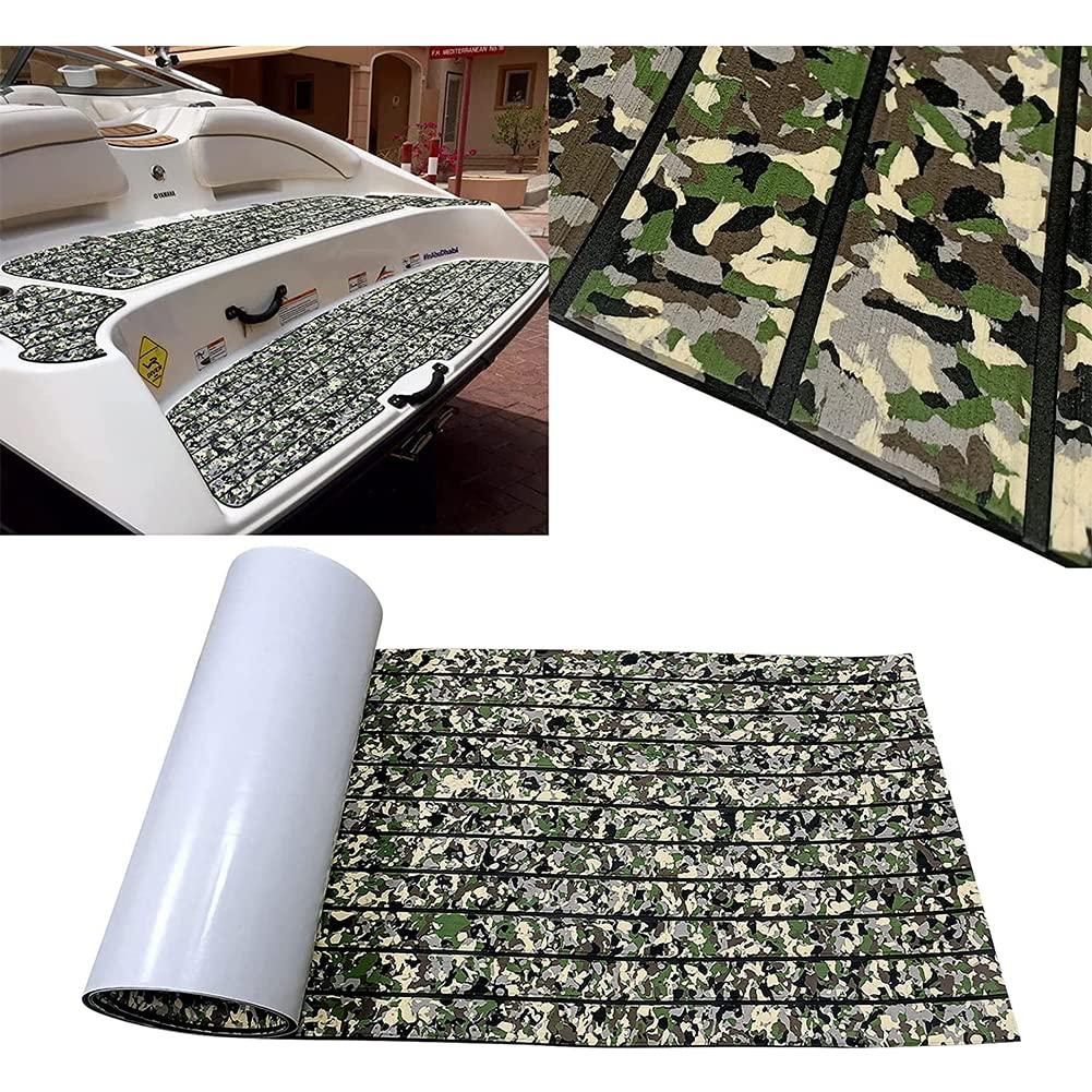 WKXTECZT WKXTECZT Boat Flooring EVA Foam Boat Decking Camo Marine Flooring Self-Adhesive Boat Mat Boat Carpet for Motorboat RV Yacht Kayak Surfboard,240X45CM