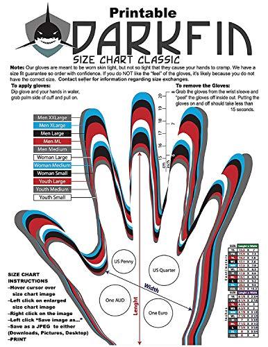 Darkfin Darkfin Webbed Power Swimming Gloves (1 Pair) for Men, Women, Scuba Diving, Snorkeling, Spearfishing, Surfing in Cold Water, Ultra Thin Hand Fins, Pool Swim Paddles, Latex, Black, Women Large