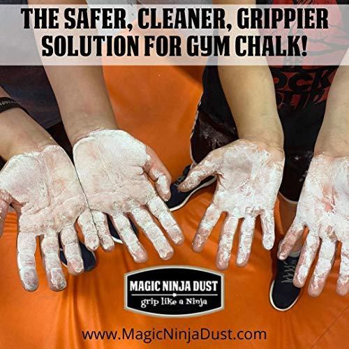 Magic Ninja Dust Magic Ninja Dust Premium Liquid Chalk - Stronger Grip & No Mess During Gymnastics, Weightlifting, Rock Climbing, Yoga, Parkour, Ninja Warrior, Pole Fitness & Bodybuilding - 1.7 oz