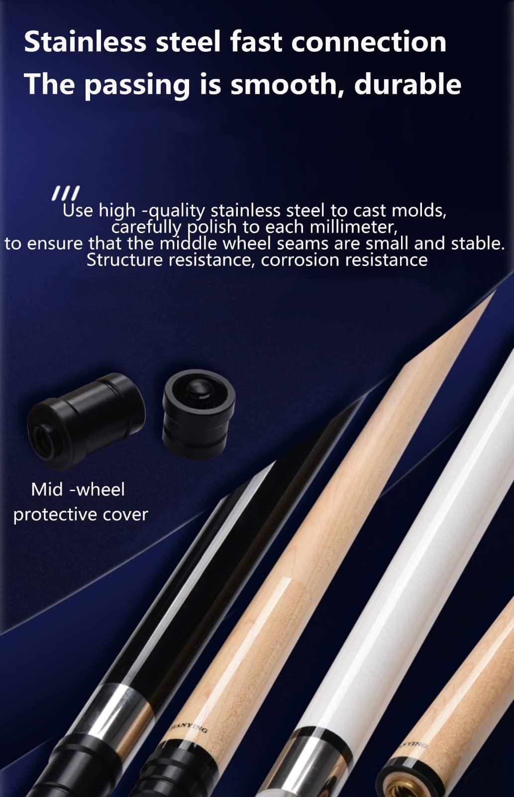sxysdkjco 57 Inch, 1/2 Maple Billiard Pool Cue in 18-21 Oz with 11.5Mm Tips, The Great Custom-Match Cue Sets for Professional Teams sxysdkjco 230422(Color:a-Rod Tube,Size:11.5mm)