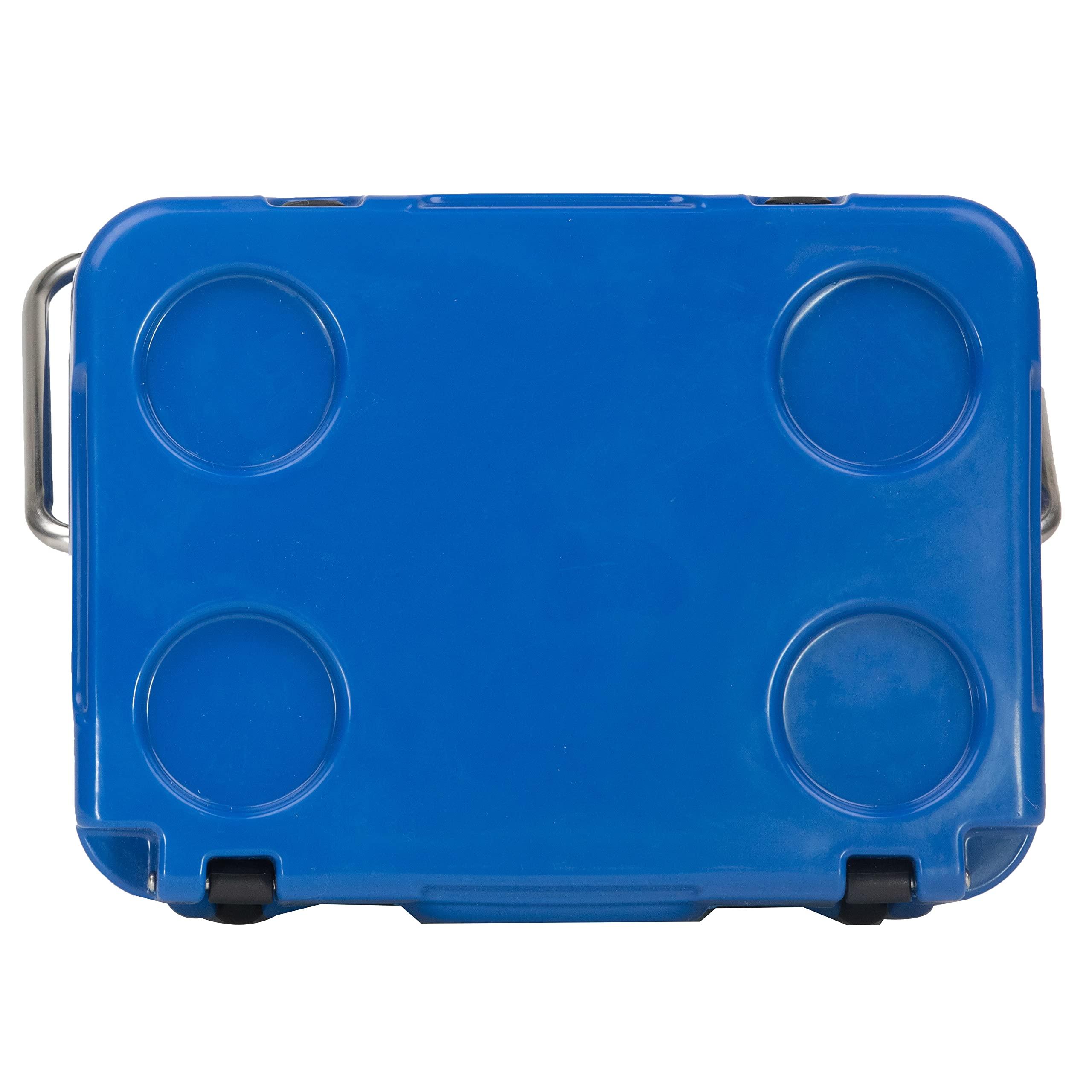 COASTLAND Coastland Bay Series Cooler Premium Everyday Use Insulated Rotomolded Cooler, Small Ice Chest for Tight Spaces, Soccer Games, & Tailgates, Blue, 15 QT