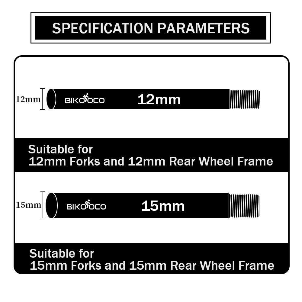 BIKOOCO BIKOOCO Bike Thru Axle Hub Adapter - Quick-Released Bicycle Hubs 1.0 mm spacing, 15 mm x 148 mm for Magura MT4,MT6,MT8