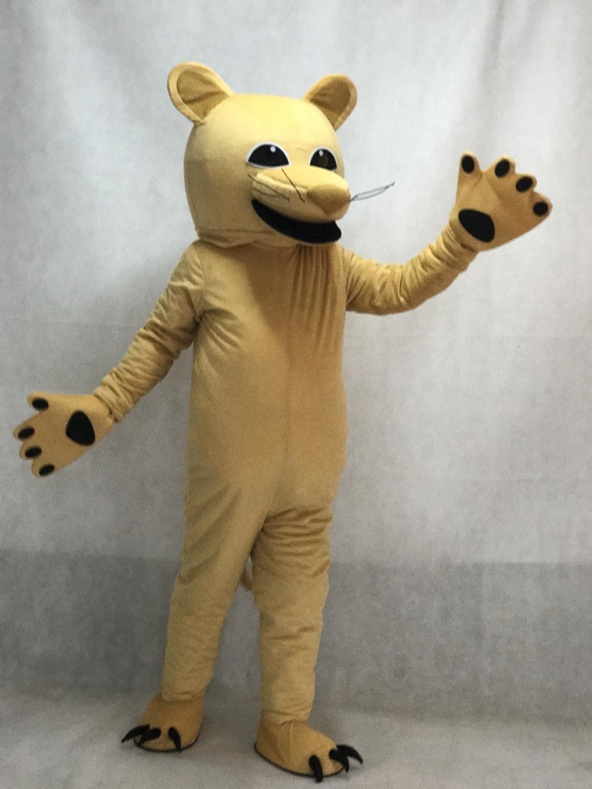 BTOCHK BTOCHK Tan Cougar Mascot Costume (Medium)