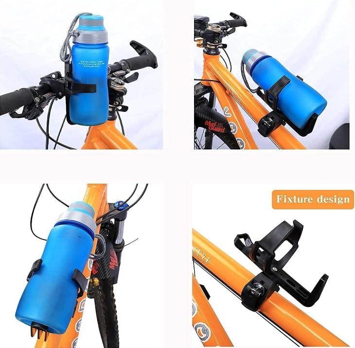 GYL GYL Bike Water Bottle Holders, 360 Degrees Rotation Water Bottle Holder for Bike Trolleys, Walkers and Bikes, Anti-Slip Fast Dismounting Accessories Cup Drink Holder Red 1 Pcs