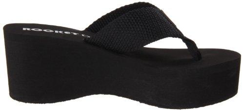 Rocket Dog Rocket Dog Women's Crush Platform Thong Sandal,Black,6 M