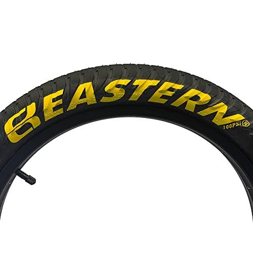 Eastern Bikes Eastern Bikes Curb Monkey 20 x 2.4 Inch Tire, with or Without Tube, Silver or Yellow Logo. Comes with Tire Lever Tools (Yellow Logo, 1 Pack Without Tube)