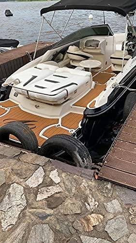 NineFit Basics Boat EVA Faux Teak Decking Floor Compatible with 2018 Monterey 196 MS Swim Platform