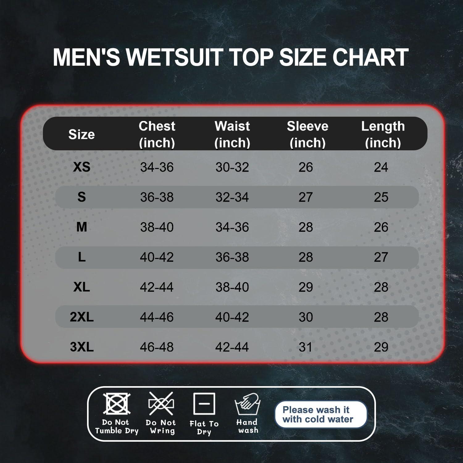 GoldFin GoldFin Mens Wetsuit Tops and Pants, 2mm Wet Suits Neoprene Jacket and Pants for Men Keep Warm for Water Sports Swimming Snorkeling Scuba Kayaking Diving Surfing (Blue, Small)