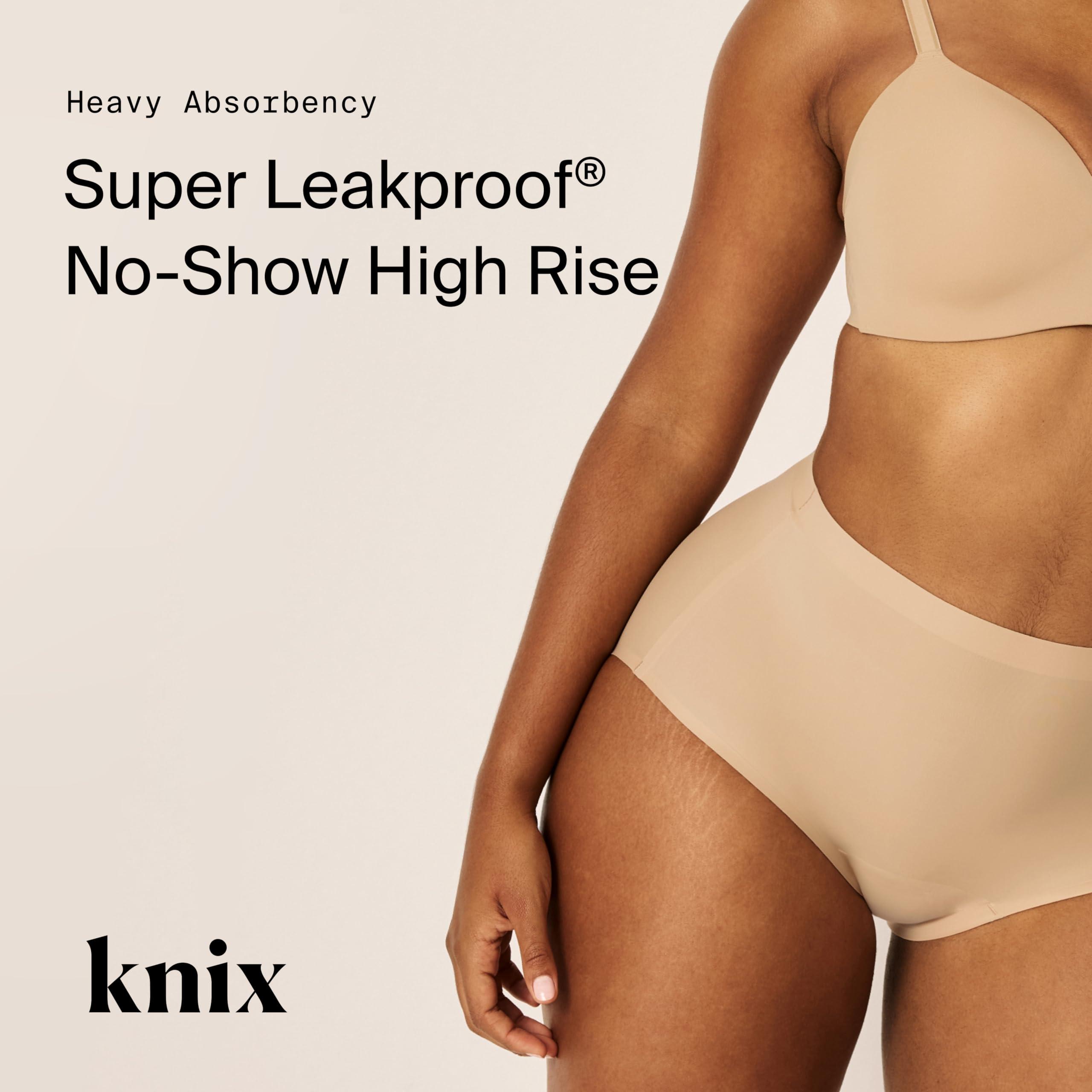 KNIX KNIX Super Leakproof High Rise Underwear - Leakproof Period Underwear for Women - Machine Washable - Reusable - Warm Sand - XX-Large (1 Pack)