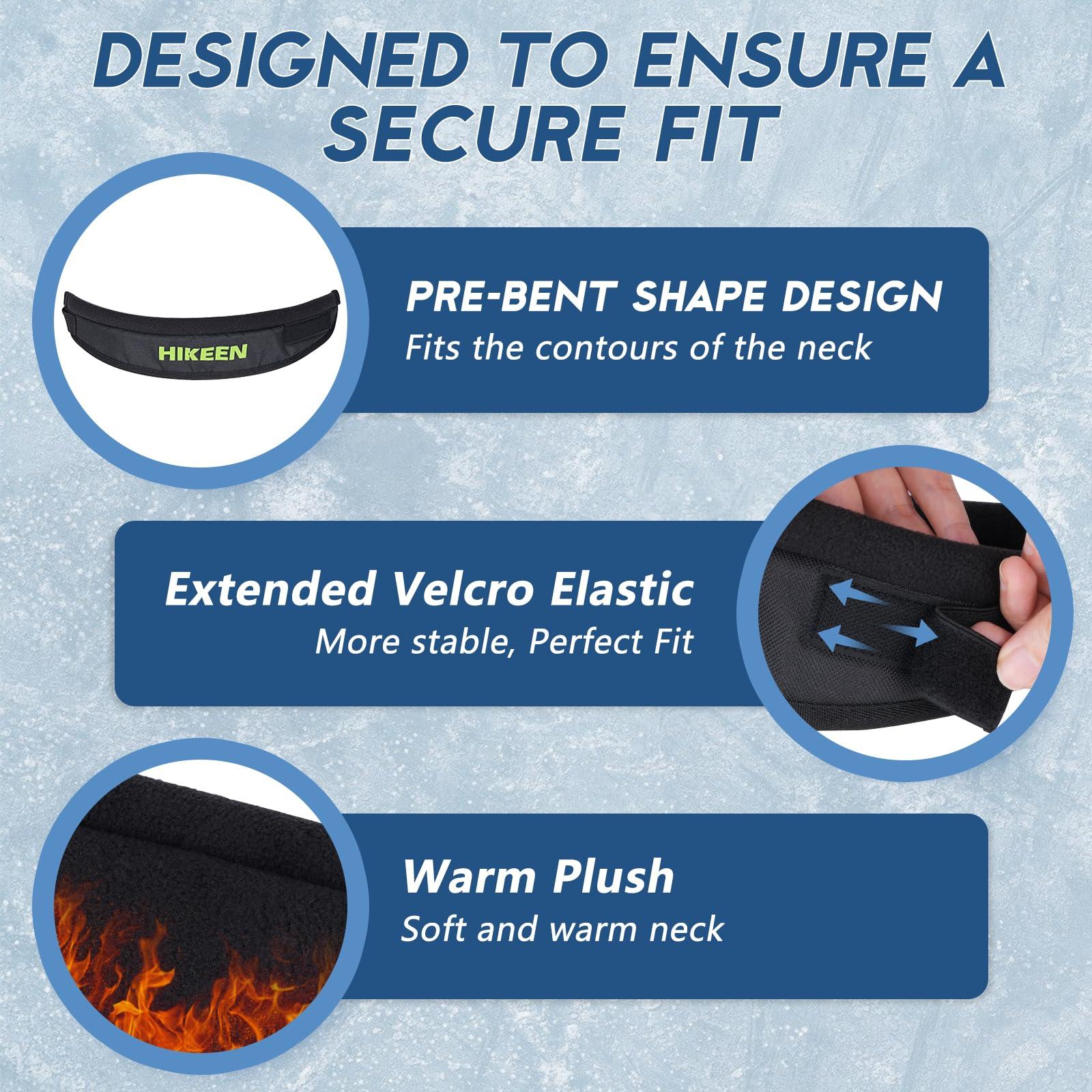Hikeen Hikeen Hockey Neck Guard,Premium Cut Resistant Neck Guard,Adjustable & Soft Hockey Neck Protector,Optimal Safety Ice Hockey Protection Equipment for Youth Adults and Kids