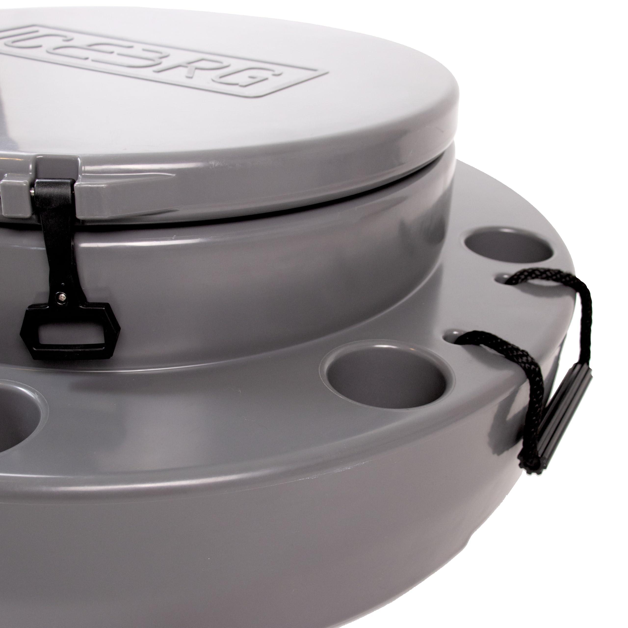 ICEBRG ICEBRG 65 Floating Bar Holds 65 Cans Insulated Floating Drink Station for Pool, Lake, River, or Boat (Graphite)