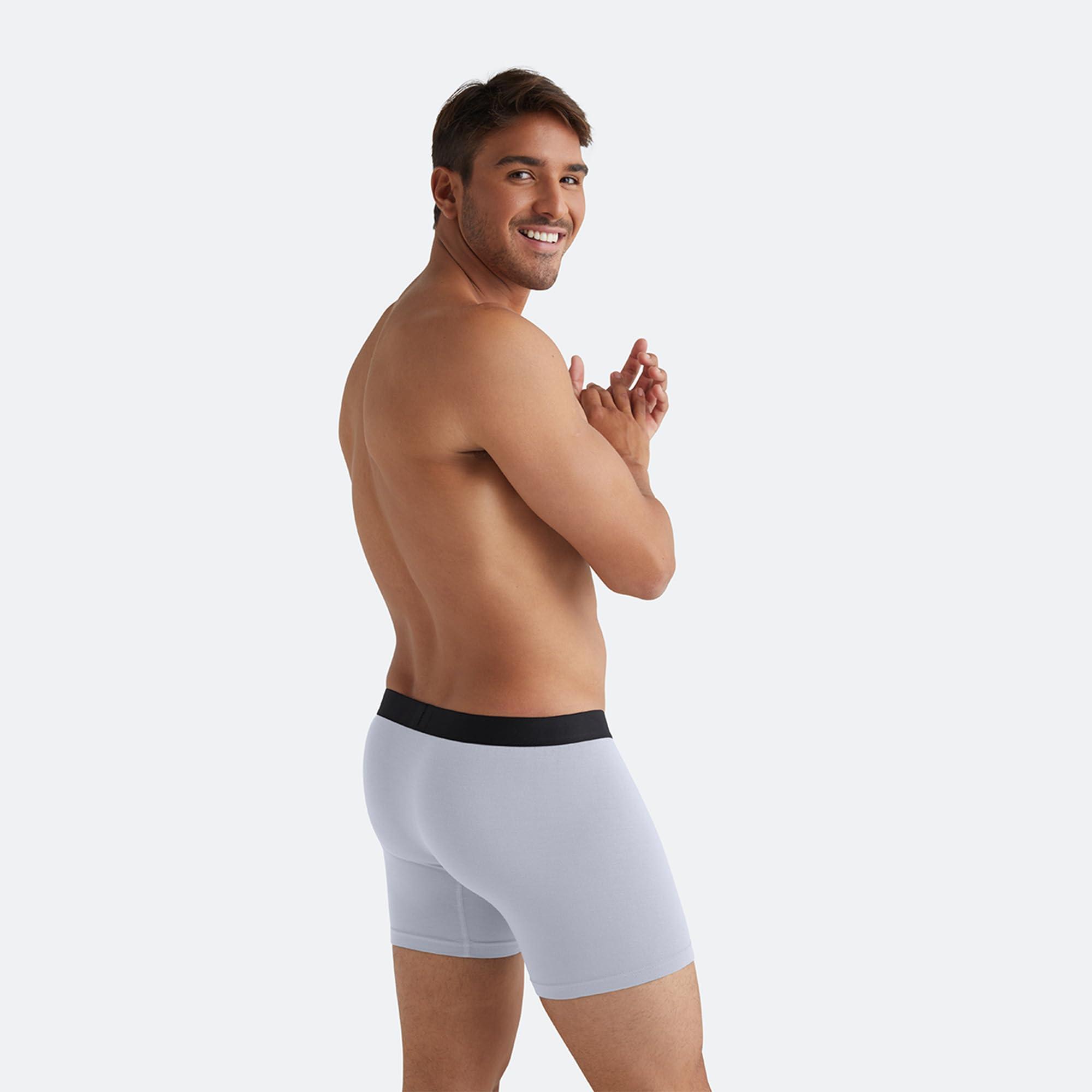 MeUndies MeUndies Mens Boxer Briefs 6 Inseam with Breathable and Comfortable Tencel Micro Modal Fabric Heather Grey