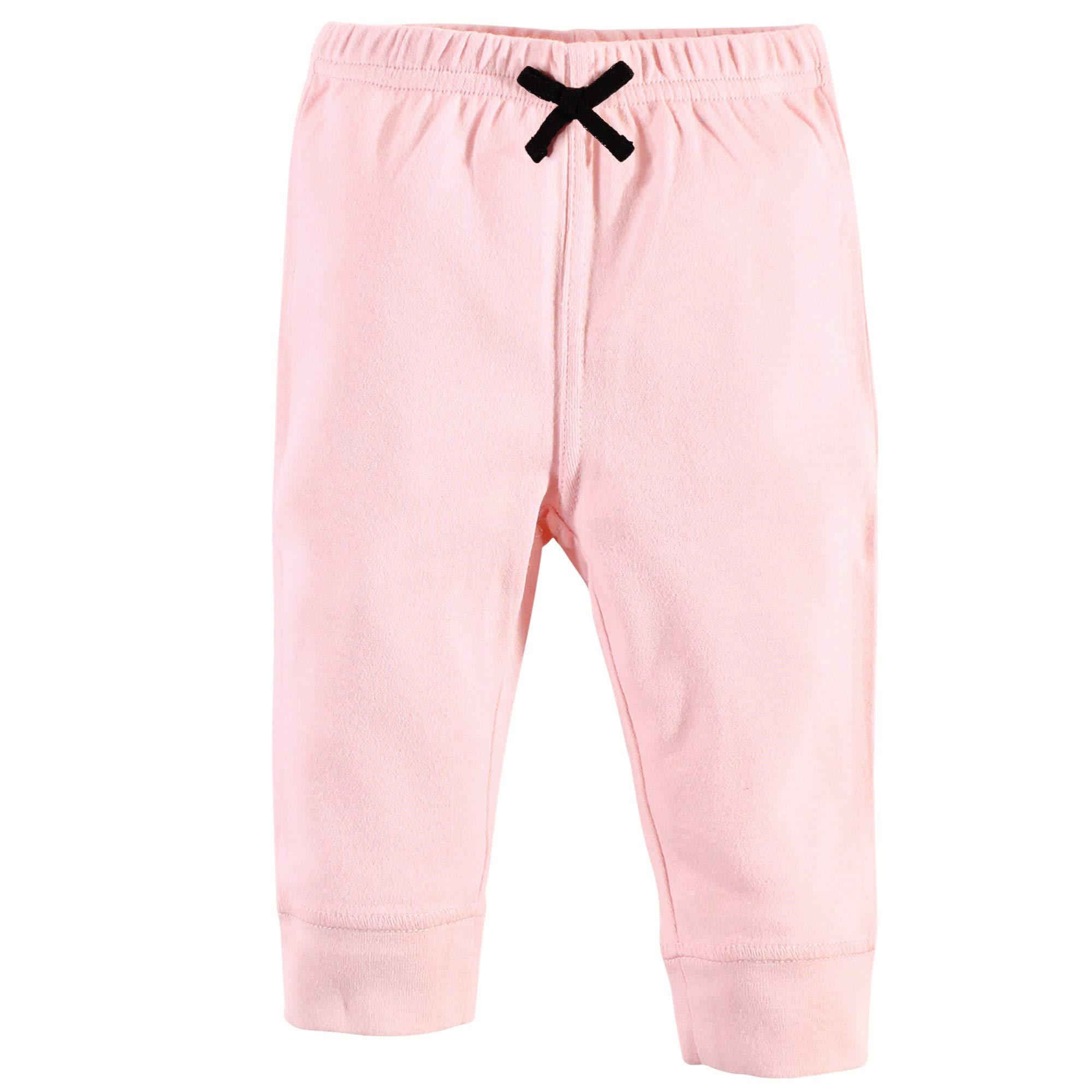 Touched by Nature Touched by Nature Unisex Baby Organic Cotton Pants, Black Floral, 18-24 Months