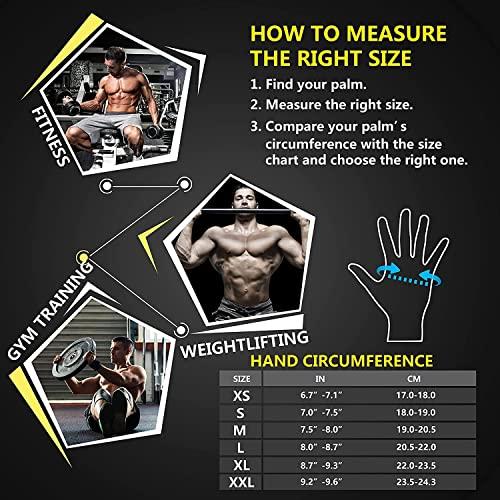 ihuan ihuan Ventilated Weight Lifting Gym Workout Gloves with Wrist Wrap Support for Men & Women, Full Palm Protection, for Weightlifting, Training, Fitness, Hanging, Pull ups (Dark green, M)