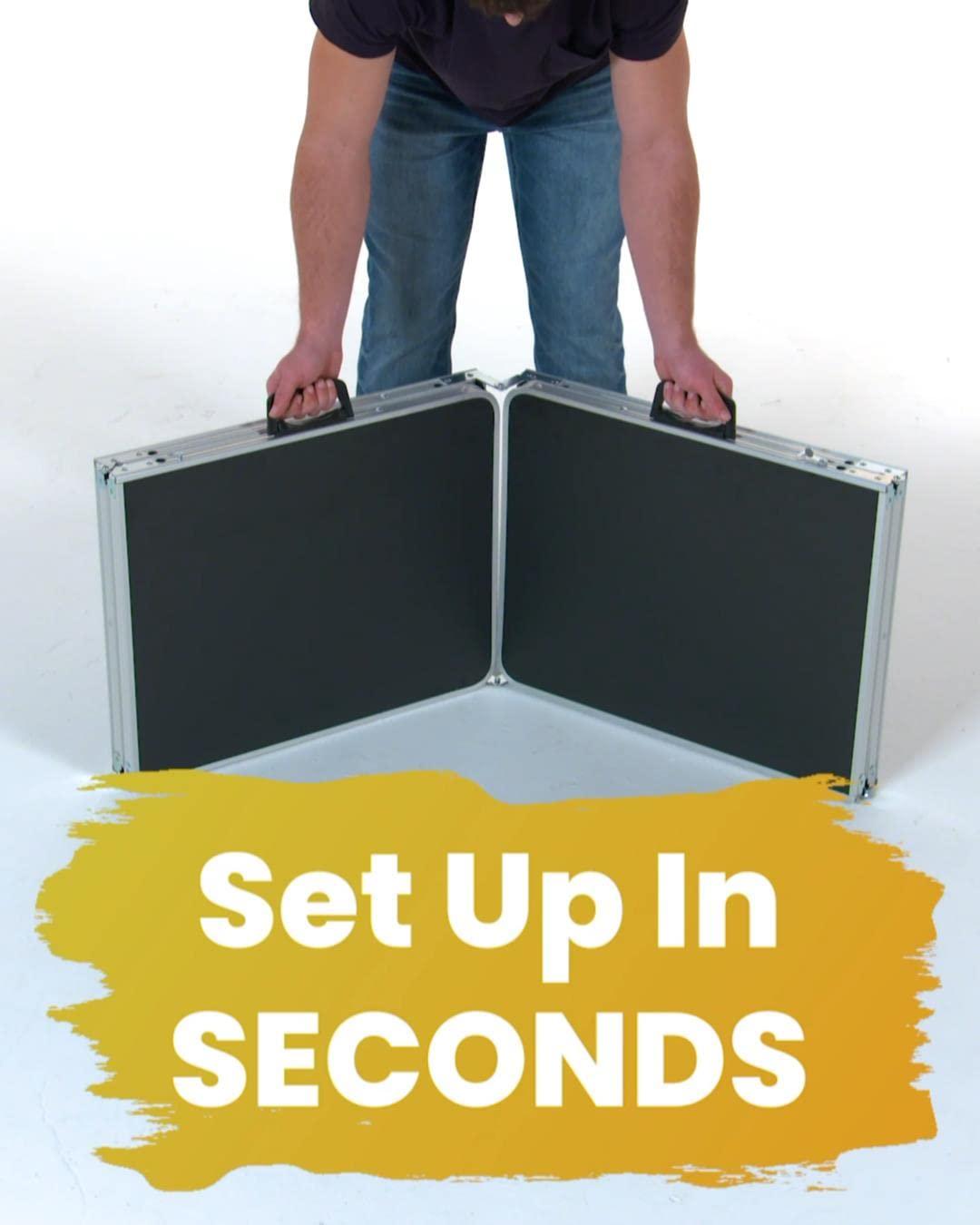 PartyPongTables.com PartyPong 8-Foot Folding Beer Pong Table w/LED Lights - Basketball Court Edition