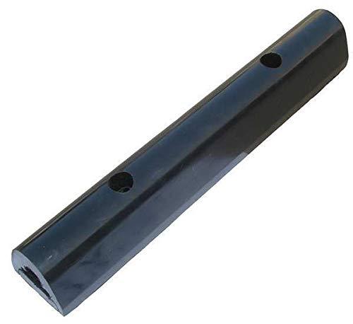 ZORO SELECT Dock Bumper, 1-11/16x2x12 in, Rubber
