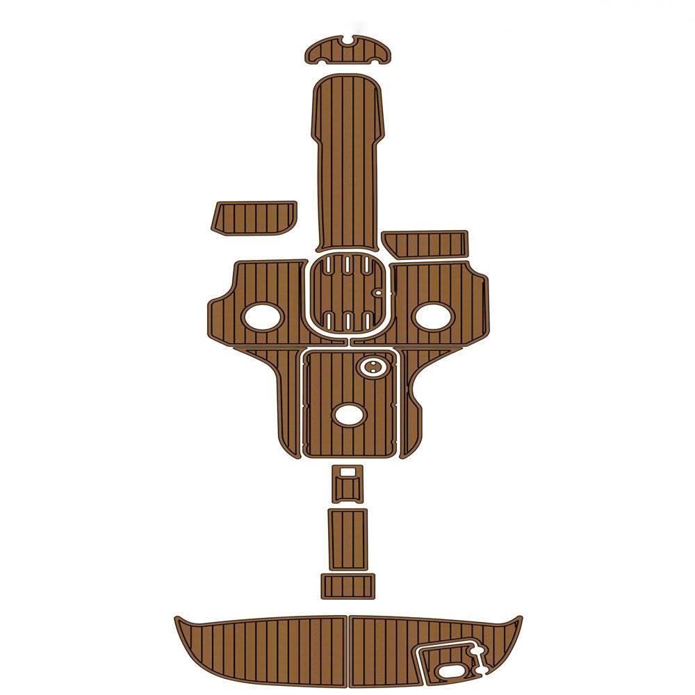 ZYLJC -181 Boat EVA Faux Teak Decking Floor Compatible with 2005 Four Winns Horizon 230 Swim Platform Cockpit Boat EVA Foam Teak Floor Pad