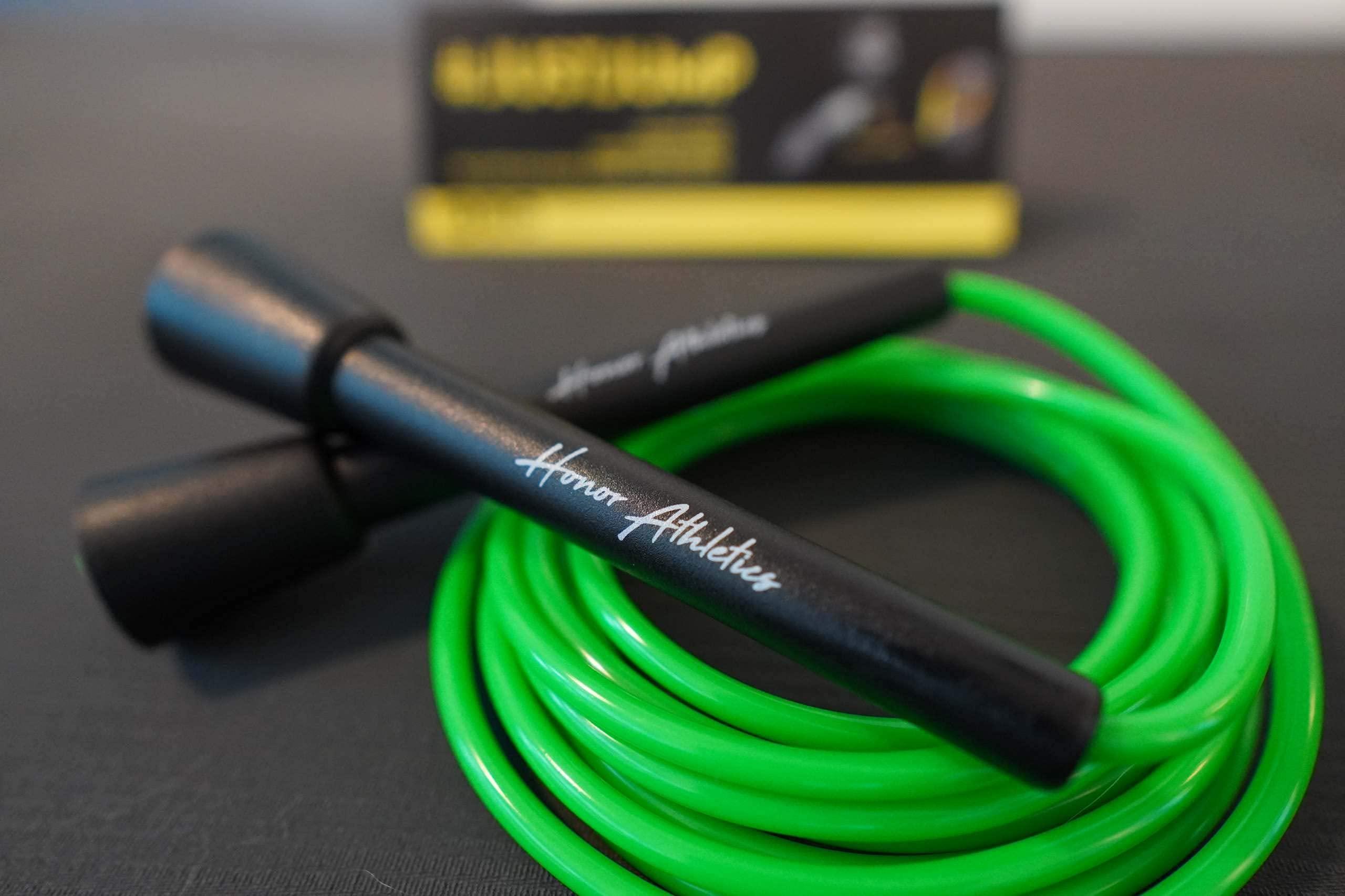 Honor Athletics Honor Athletics | Adjustable 5mm PVC Boxing Jump Rope with Unbreakable Handles | Non-Kinking Skipping Rope for Men & Women | Pro Boxer Rope