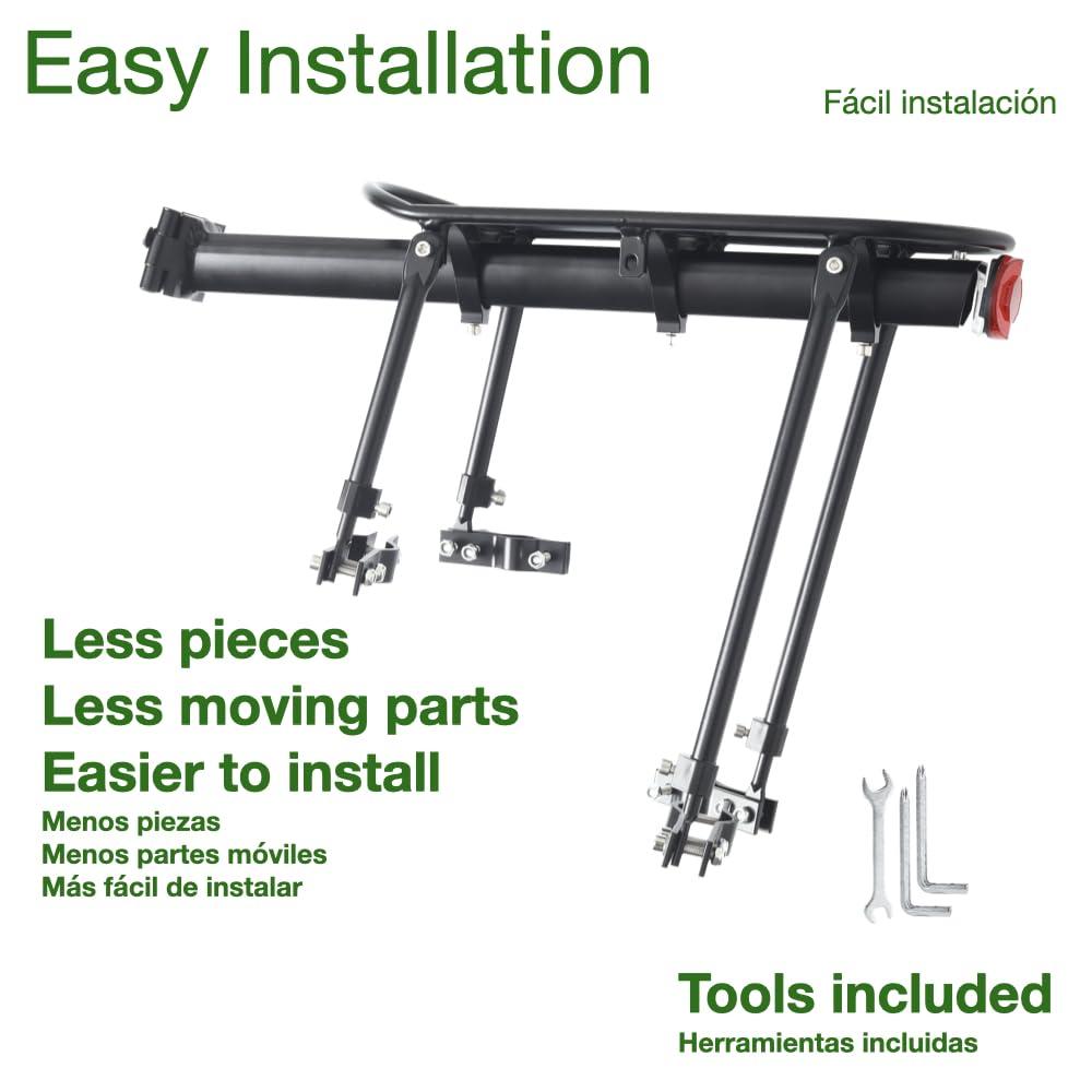 Urby Urby Fat Tire Bike Rack and Electric Bike Rack, Parrilla Para Bicicletas Trasera, Ideas as Cargo Rack with Load Capacity (60KG Load Capacity)