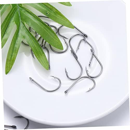 BESPORTBLE BESPORTBLE High Carbon Steel Fishing Treble Hooks Set 100 Pcs for Bass Pike Freshwater Saltwater Sturdy and Non-Corrosive