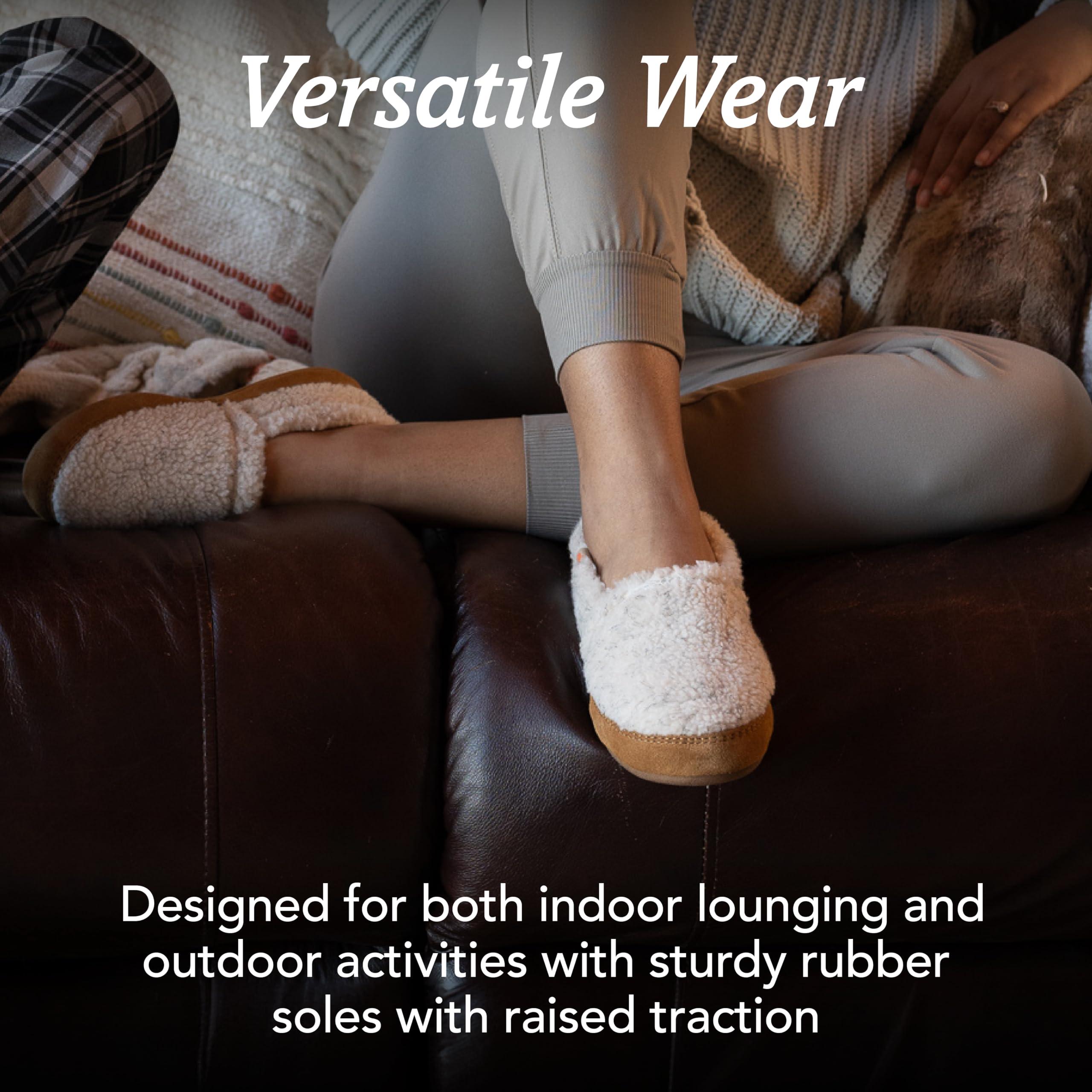 Acorn Acorn Women's House Slippers, Recycled-Black, 8-9