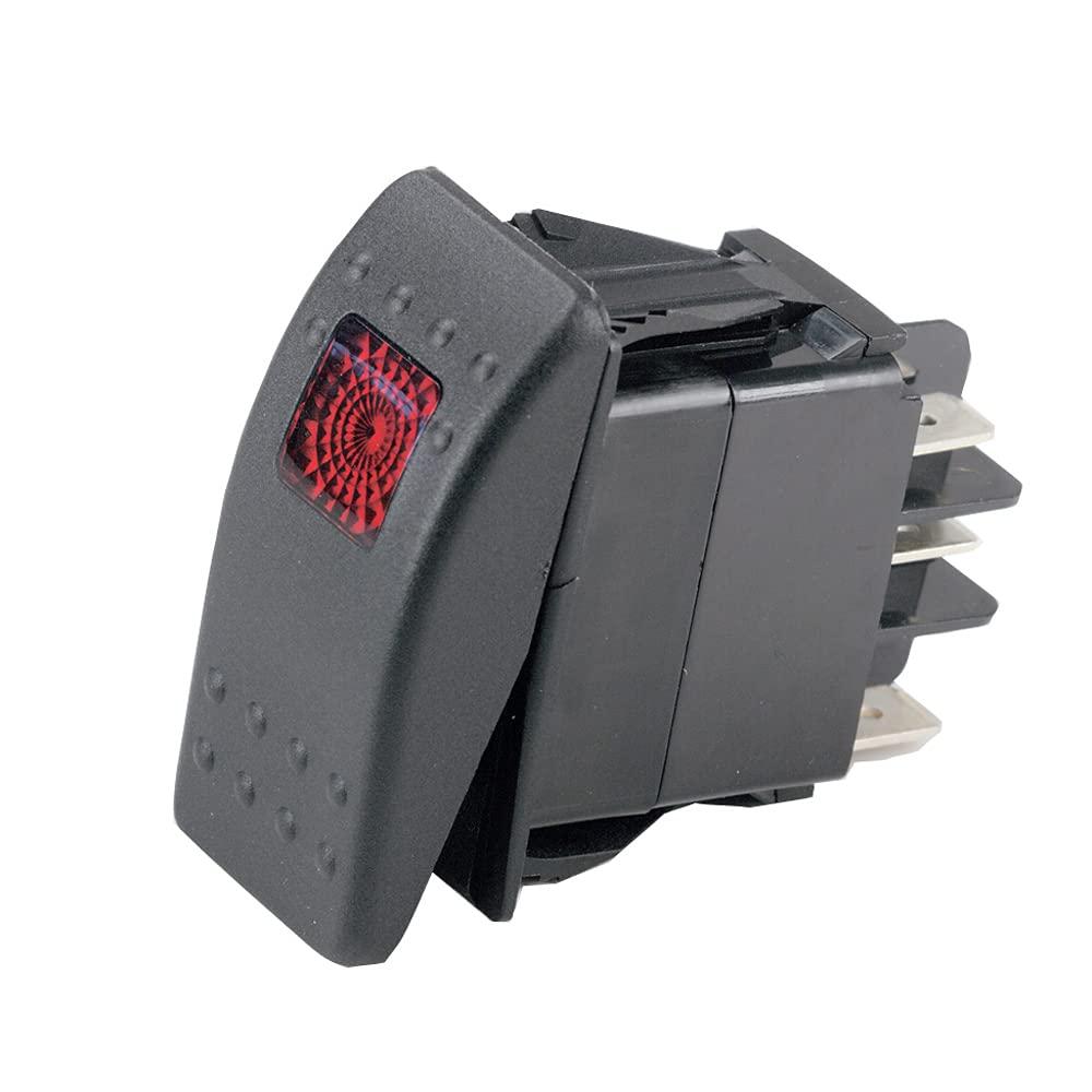 Ancor ANCOR MARINE GRADE 554036 Electrical Sealed Rocker Switch with Light (Double Pole/Double Throw, Constant On / Constant Off / Constant On)