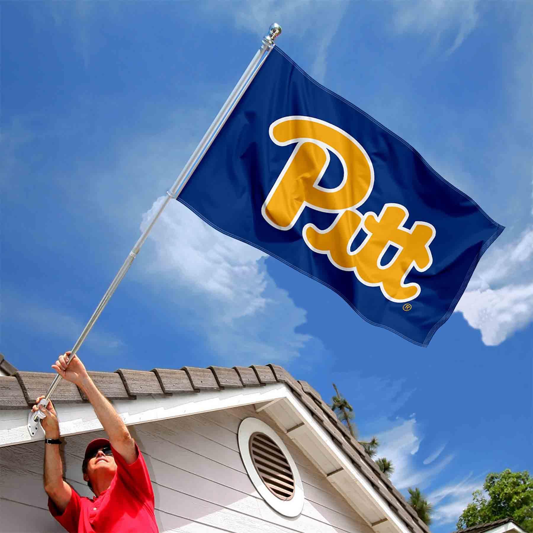College Flags & Banners Co. College Flags & Banners Co. Pittsburgh Panthers Throwback Royal Blue Flag