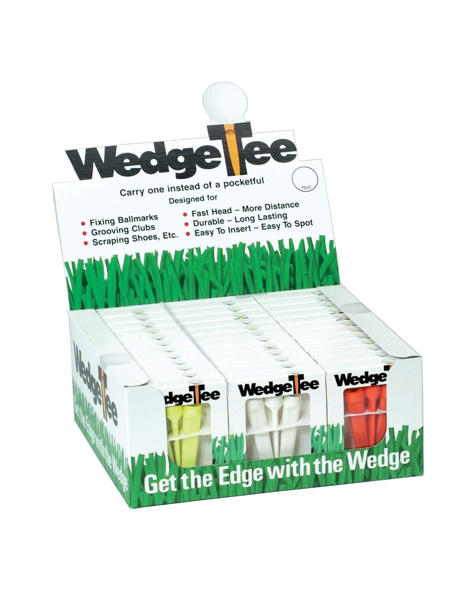 Charter Charter Golf Plastic Wedge Tees 3 ct Yellow Cleans Grooves Shoe