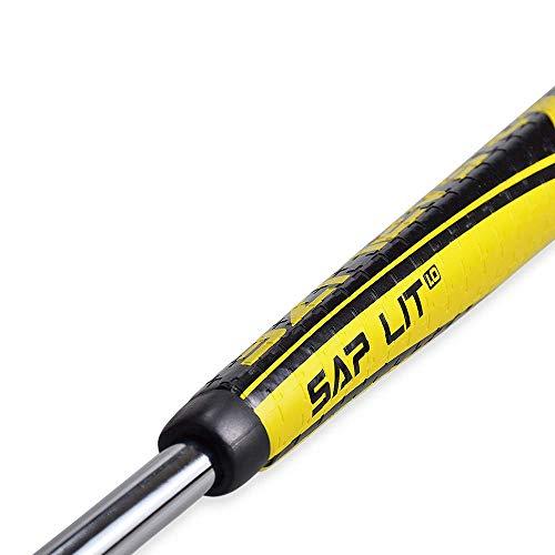 SAPLIZE SAPLIZE Putter Grip Midsize Light Anti-Slip Pattern, Sap Lit V2, Yellow