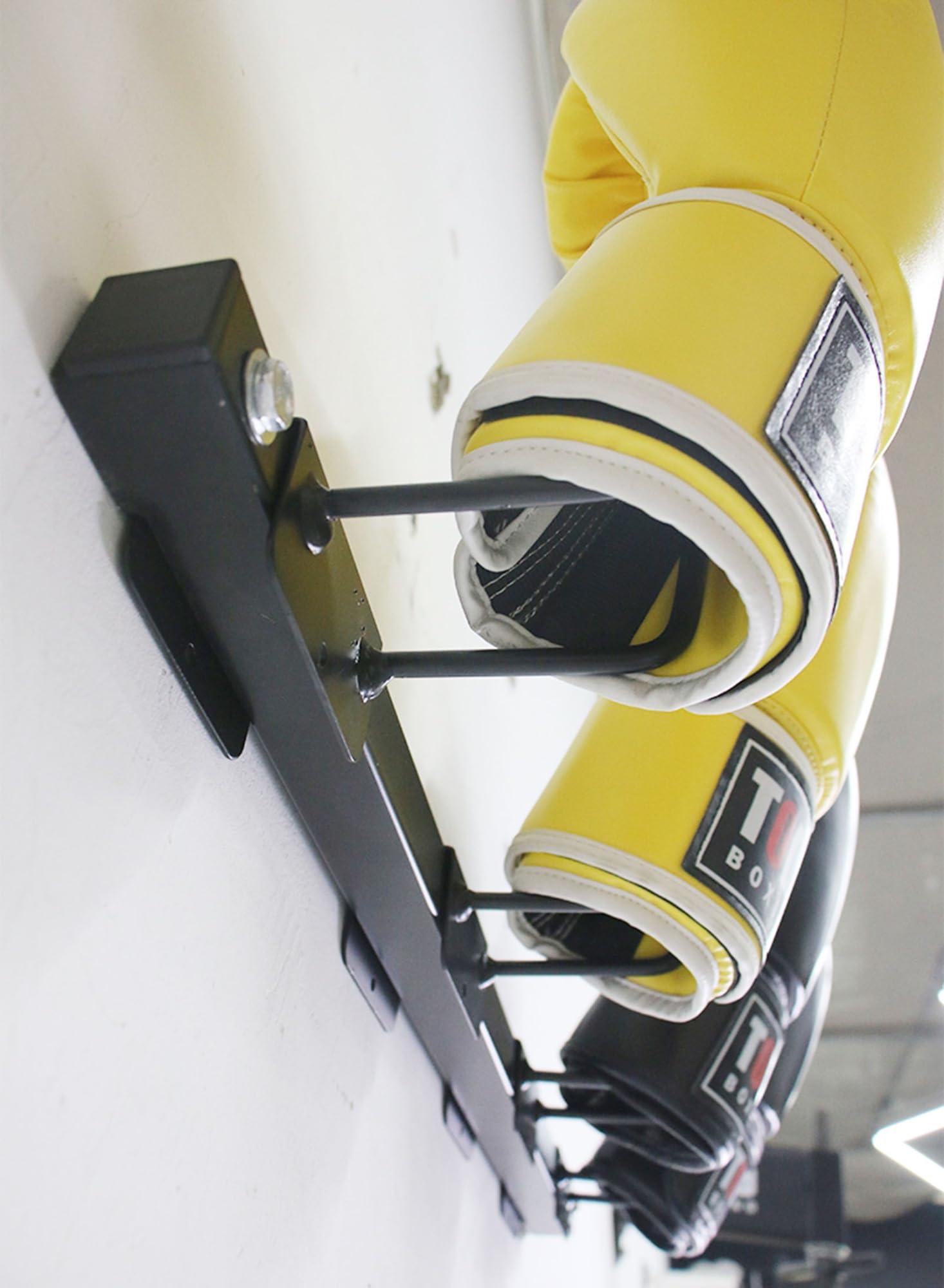 AErosx AErosx Wall Mounted Boxing Glove Dryer Organizer, Gym Boxing Gloves Wall Display Hanger, Boxing Glove Storage Rack Holds 2/3 Pairs of Gloves(35.4in/90cm)