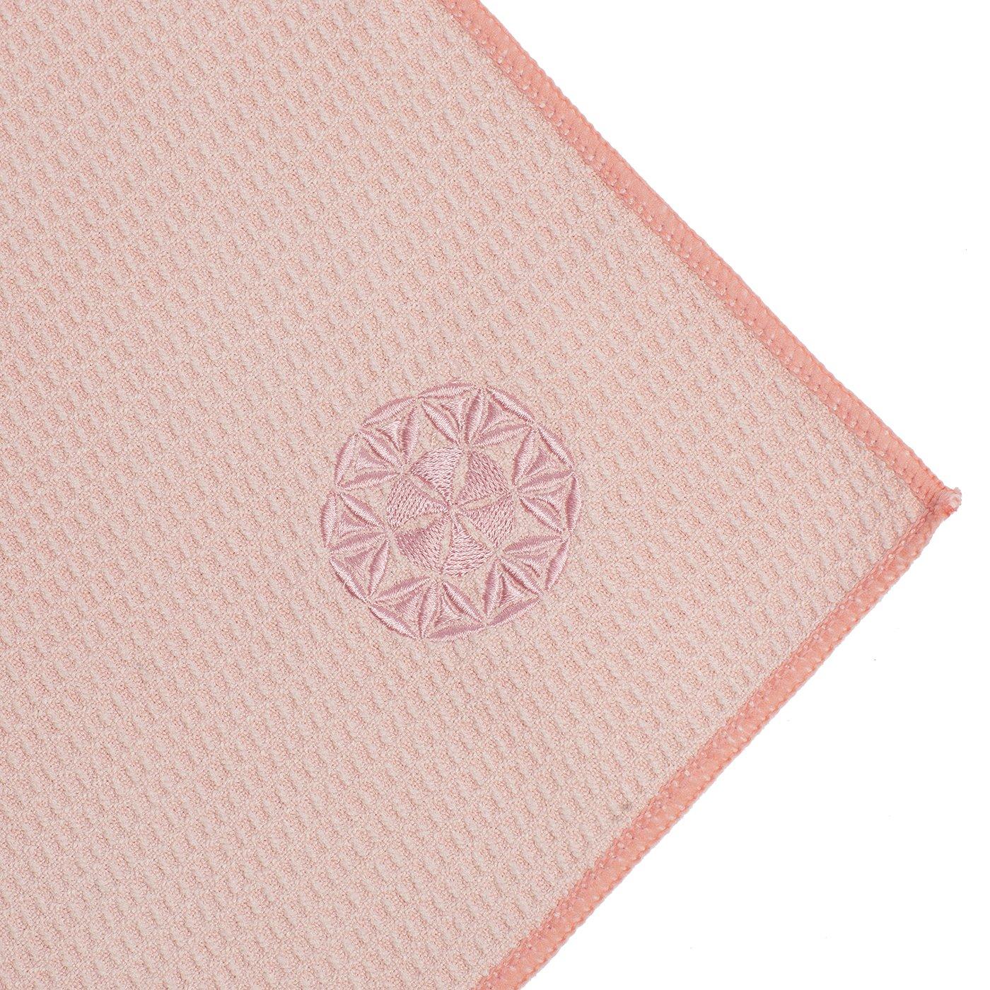 Shandali Shandali Hot Yoga Towel - Stickyfiber Yoga Towel - Mat-Sized, Microfiber, Super Absorbent, Anti-Slip, Injury Free, 24" x 72" - Bikram Yoga Towel - Exercise, Fitness, Pilates - Sakura Pink