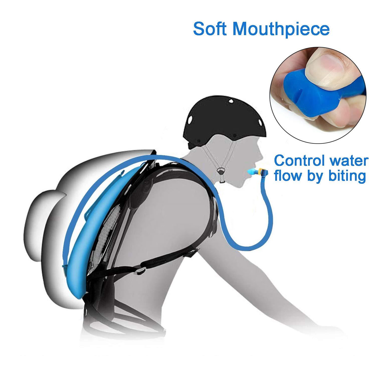 JMTEEA JMTEEA Bite Valve Replacement Mouthpiece Fit for Hydration Pack Bladder Water Backpack and Most Brands(4-Pack), with Shutoff Valve and Tube O-Ring