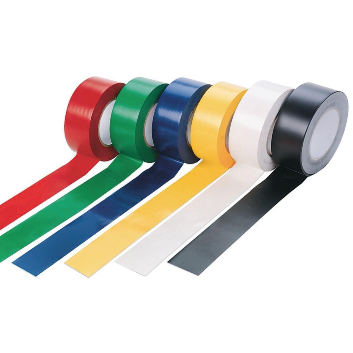 S&S Worldwide Floor Marking Tape, 2\" Wide, Black, Black